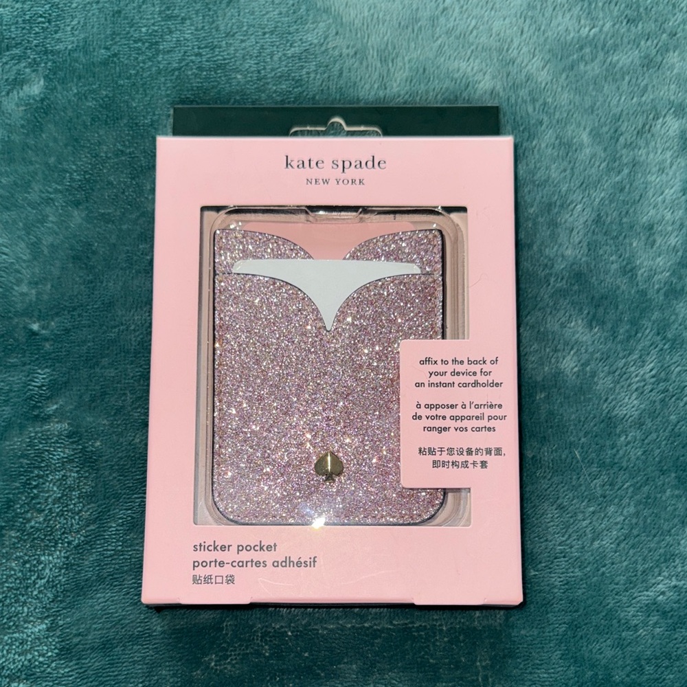 Kate Spade Glitter Sticker Pocket
